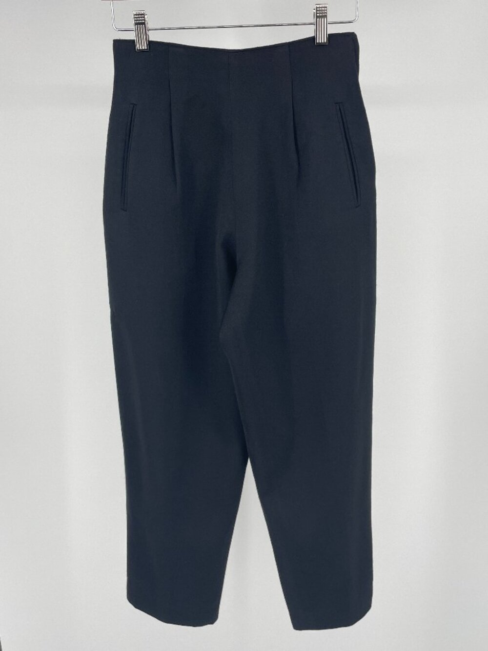 Vintage Liz Claiborne Collection 100% Wool High Waisted Black Trousers 6P